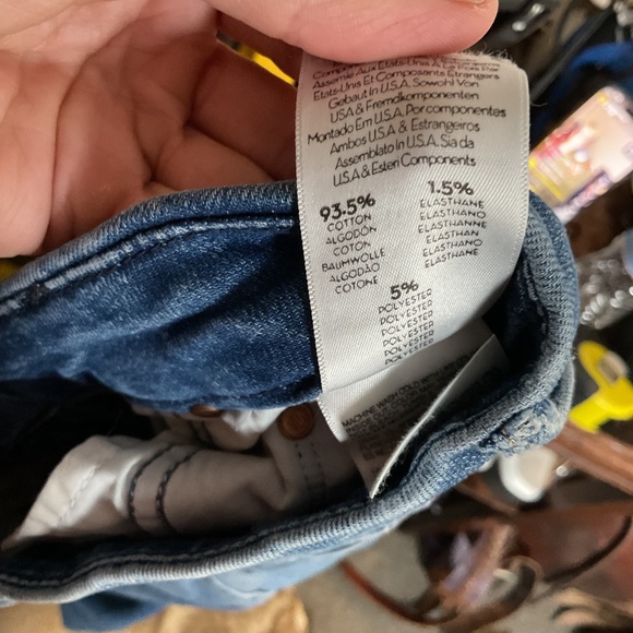 MOTHER‎ Womens 24 Looker Ankle Fray Distressed Midrise Blue Denim Jeans - Picture 9 of 9